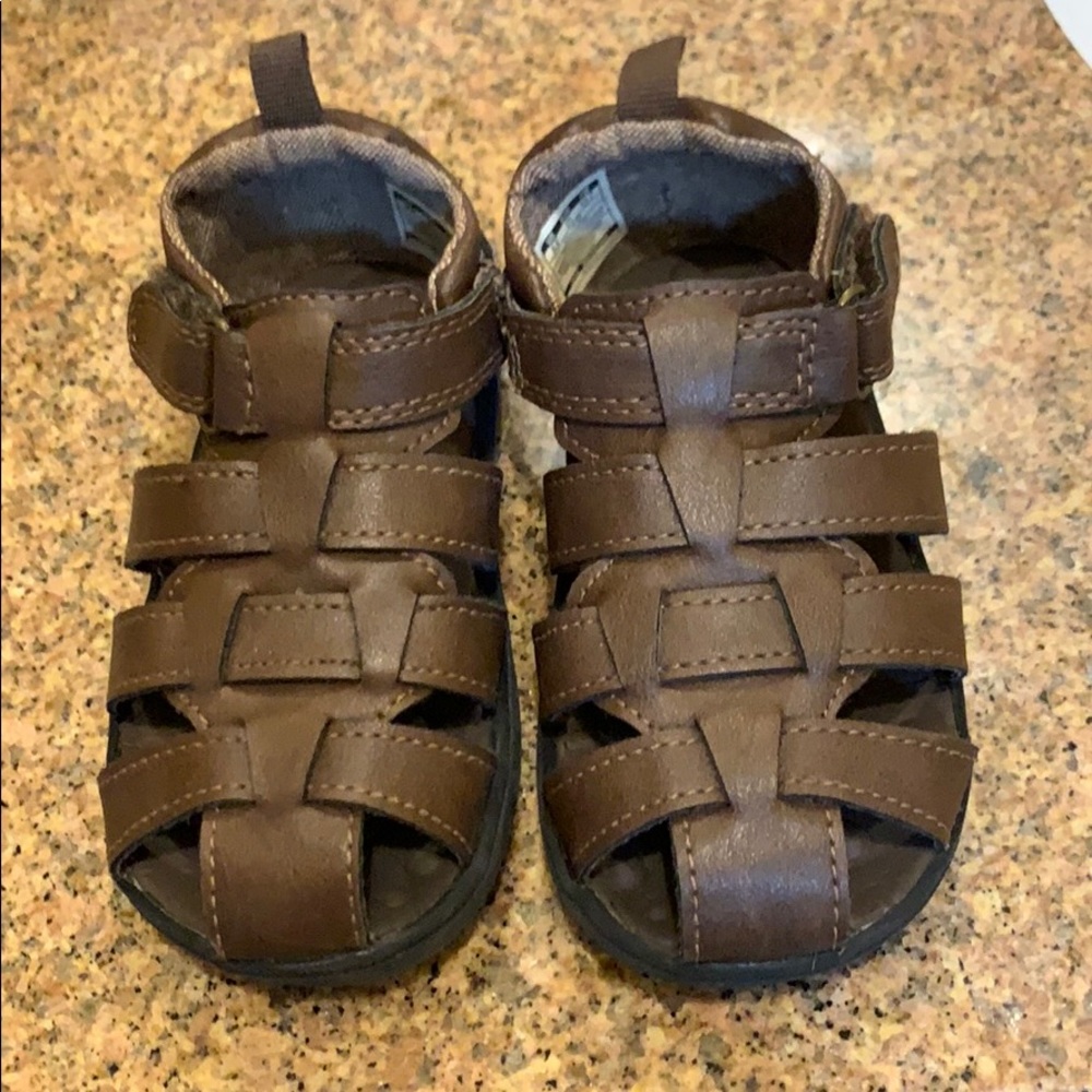 Toddler Boys Brown Sandals